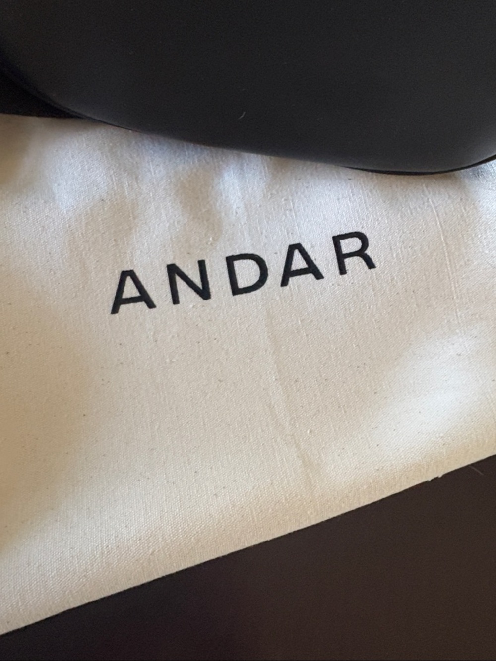 Andar Black Leather Crossbody Belt Bag - Picture 4 of 5
